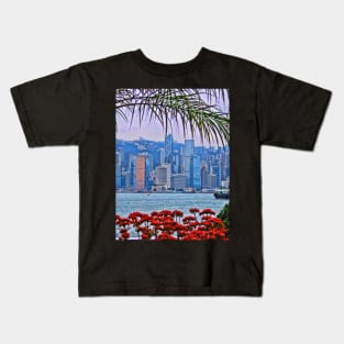 Victoria Harbour, Hong Kong Kids T-Shirt